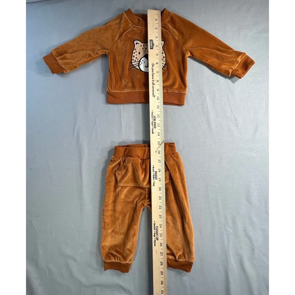 Mick‎ Mack Baby two piece Leopard Cat outfit 3-6 months